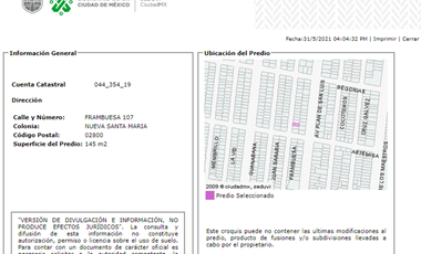 REMATO CASA EN AZCAPOTZALCO, FRAMBUEZA 107, NUEVA SANTA MARÍA.