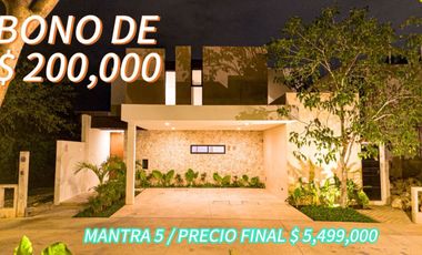 DESCUENTO DE $200,000 ÚLTIMA CASA DISPONIBLE DE ENTREGA INMEDIATA EN CHOLUL