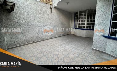 RENTA DE CASA COL. NUEVA  SANTA MARIA AZCAPOTZALCO