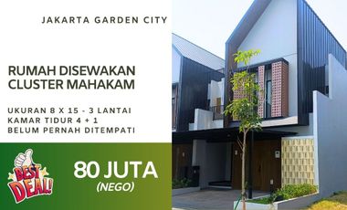 Rumah Disewakan Cluster Mahakam Jakarta Garden City