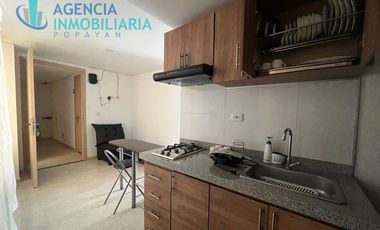 Agencia Inmobiliaria Popayán Alquila Apartaestudio Amoblado, sector norte de la ciudad, Edificio Laforet.