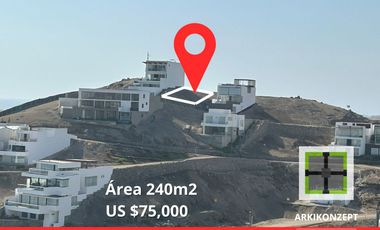 LOTE DE PLAYA 240M2  PLAYA LA HONDA (NEGOCIABLE)