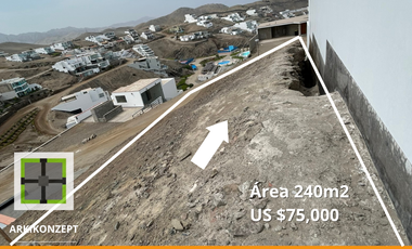 LOTE DE PLAYA 240M2  PLAYA LA HONDA (NEGOCIABLE)