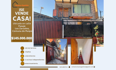 VENDE Casa en Maipú de 6 dormitorios