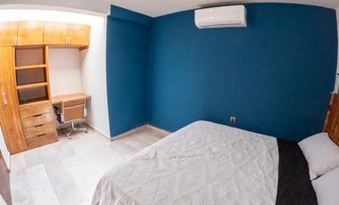 DEPARTAMENTO AMUEBLADO EN RENTA EN CIUDAD DEL CARMEN. RESIDENCIAL DEL LAGO