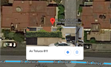 REMATO CASA EN AV. TOLUCA 811, SANTA FE, ÁLVZRO OBREGÓN, CDMX