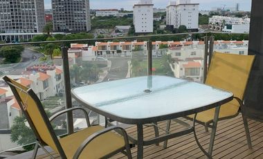 SANTA FE JURIQUILLA DEPARTAMENTO AMUEBLADO 2 RECAMARAS EN PRIVADA VIGILANCIA AMENITIES