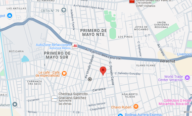 Casa ubicada en colonia 8 de Marzo Boca del Río Veracruz. Con 3 recamaras y 211 m2. Muy cerca de Playa Mocambo.