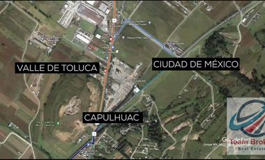 LOTES INDUSTRIALES EN CAPULHUAC CON AGUA, DRENAJE , ENERGÍA Y SERVICIOS HASTA 230,500 M2 SUPER PRECIO!