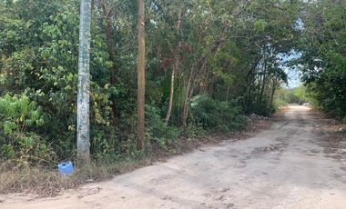Terreno esquinero junto a la Av. Prolongacion de la Luna, Cancún