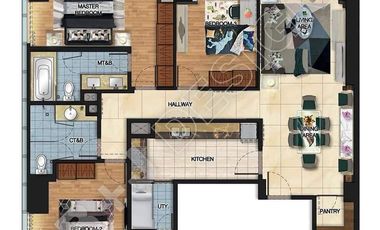 FOR SALE: 3 BEDROOM GRAND HYATT RESIDENCES CONDO IN BGC TAGUIG CITY