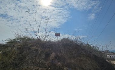 ¡¡ Vendo Terreno 250m² Esquinero Punta Blanca Vía Spondylus Vista Panorámica al Mar !!