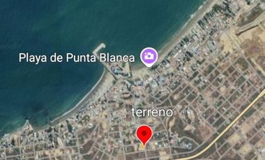 ¡¡ Vendo Terreno 250m² Esquinero Punta Blanca Vía Spondylus Vista Panorámica al Mar !!