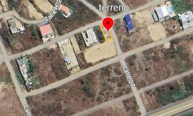 ¡¡ Vendo Terreno 250m² Esquinero Punta Blanca Vía Spondylus Vista Panorámica al Mar !!