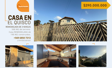 Se vende CASA en el QUISCO