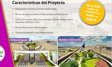 VENDO TERRENO DE 73 m2 A PRECIO DE INFARTO EN CONDOMINIO LA ALBORADA DE ASIA