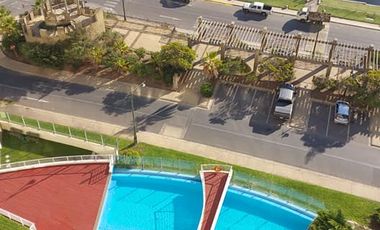 Arriendo comodo Departamento Amoblado y  con linda vista departamento en Costa de Montemar 2 dormitorios 2 baños, 1 Estac $ 630.000
