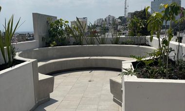 LOFT EJECUTIVO COLONIA LA PAZ AMUEBLAD Y EQUIPADO RENTA $15,000.00 CON MANTENIMIENTO INCLUIDO