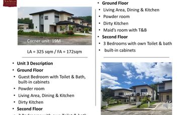 RFO: Corner Unit and Unit 3 house and lot at the SunValley Antipolo City