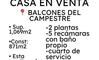 CASA EN VENTA BALCONES DEL CAMPESTRE EN LEÓN, GTO
