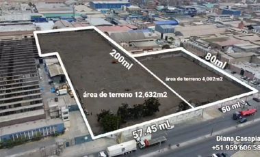 SE VENDE TERRENO DE 16,634 M2 EN PLENA AV ARGENTINA ZONIF I2