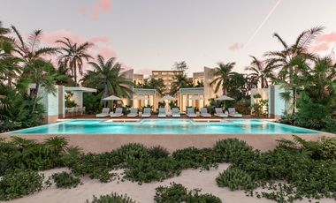 Preventa de Departamentos de una recámara frente a la playa de Sisal