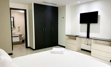 Suite Amoblada en Alquiler en Torres Bellini, 1 Habitación, 1 Baño, Piscina,Puerto Santa Ana.