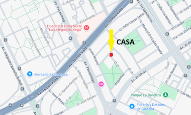 CASA EN VENTA EN ESQUIN, URB. JORGE CHAVEZ CALLAO, CERCA DE LA AV. TOMAS VALLE Y PACASMAYO