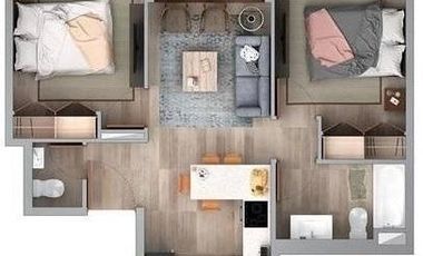 Arriendo departamento en Reserva lomas 2D 2B y 1E