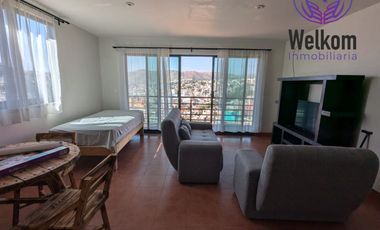 DEPARTAMENTO EN RENTA AMUEBLADO A UN COSTADO DEL HOTEL CHOCOLATE EN GUANAJUATO CAPITAL, MODELO 1