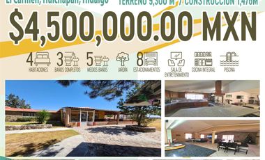 Casa en venta en El Carmen, Huichapan, Hidalgo