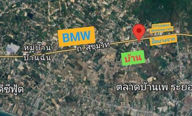 2 Houses in the Heart of Rayong City!! Prime Location on Sukhumvit Road!! Great for Apartment or Rental Business – High Profit Potential!!