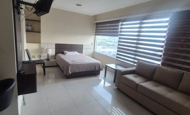 Suite Amoblada en Alquiler en el Edificio City Suites, 1 Habitación, 1 Baño, Piscina,  Seguridad Gimnasio, Norte de Guayaquil.