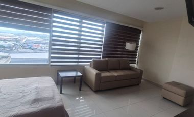 Suite Amoblada en Alquiler en el Edificio City Suites, 1 Habitación, 1 Baño, Piscina,  Seguridad Gimnasio, Norte de Guayaquil.