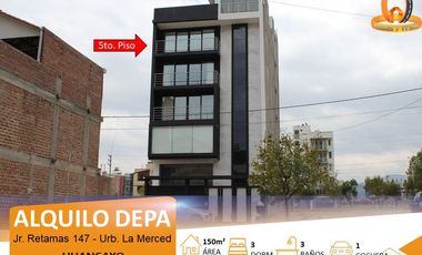 EXCLUSIVO DEPARTAMENTO DE 150M² CON COCHERA EN URB. LA MERCED, HUANCAYO