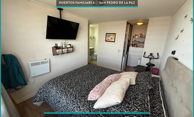 En venta departamento muy soleado ubicado en condominio de Huertos Familiares.
