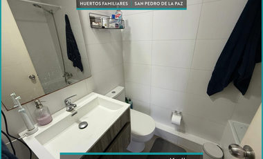 En venta departamento muy soleado ubicado en condominio de Huertos Familiares.