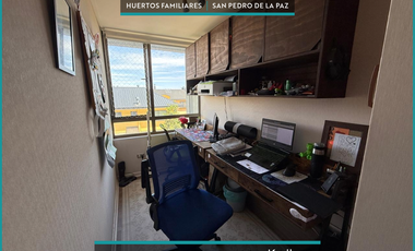 En venta departamento muy soleado ubicado en condominio de Huertos Familiares.