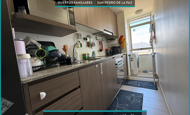 En venta departamento muy soleado ubicado en condominio de Huertos Familiares.