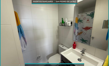 En venta departamento muy soleado ubicado en condominio de Huertos Familiares.