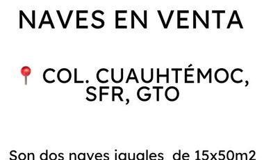 NAVE EN VENTA COLONIA CUAUHTÉMOC EN SAN FRANCISCO DEL RINCÓN, GTO