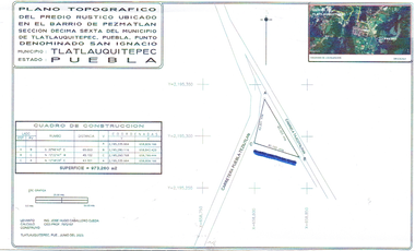 Terreno en venta en Vicente Fox, Tlatlauquitepec