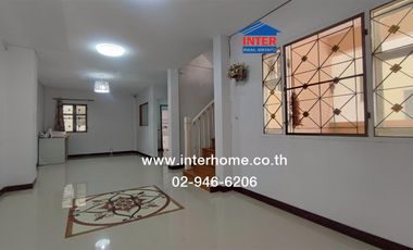 2-storey townhouse, 21 sq m., Nanthicha Village 3/8, Soi 5, Ban Kluai-Sai Noi Road, Kanchanaphisek Road, Sai Noi, Nonthaburi