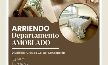 DEPARTAMENTO MARIPOSA AMOBLADO 2 DORMITORIOS, COLLAO