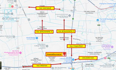 Main Road Frontage – 6 Lanes! Warehouse with Office for Sale on Phutthamonthon Sai 2 Road, 100 Sq. Wah