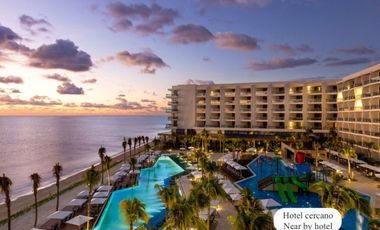 Terreno hotelero con 605 metros de playa, en venta, Puerto Morelos.