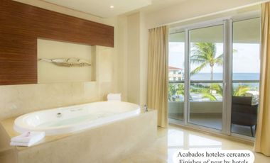 Terreno hotelero con 605 metros de playa, en venta, Puerto Morelos.