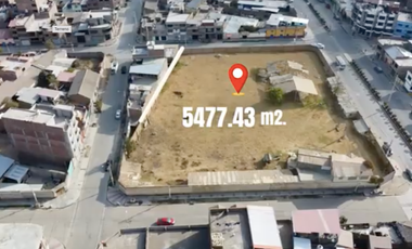 VENTA DE TERRENO COMERCIAL – 5,477 m² EN CHILCA, HUANCAYO