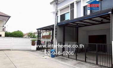 2-storey townhouse, 26 sq m., The Ritmo Village, Chaiyaphruek-Wongwaen, near Sai Noi Hospital, Kanchanaphisek Road, Bang Kruai-Sai Noi Road, Sai Noi,