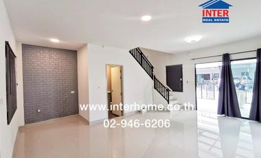 2-storey townhouse, 26 sq m., The Ritmo Village, Chaiyaphruek-Wongwaen, near Sai Noi Hospital, Kanchanaphisek Road, Bang Kruai-Sai Noi Road, Sai Noi,